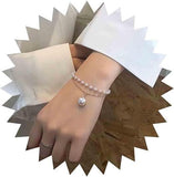 Layered Pearl Hand Chain Bracelet